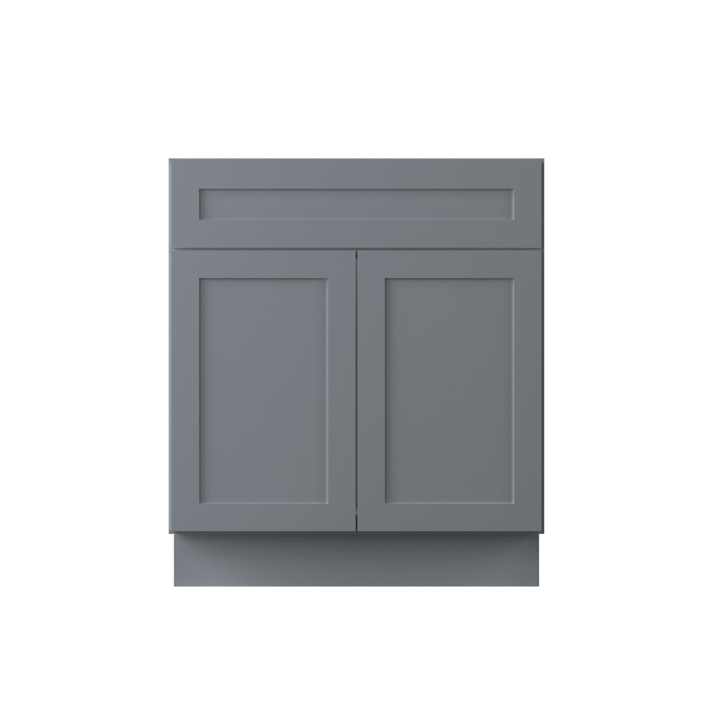 Sink Base Kitchen Cabinet SB30 Colonial Gray LessCare 30 in. width 34.5 in. height 24 in. depth