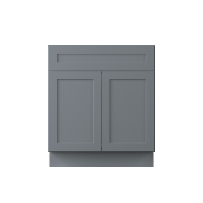 Sink Base Kitchen Cabinet SB30 Colonial Gray LessCare 30 in. width 34.5 in. height 24 in. depth