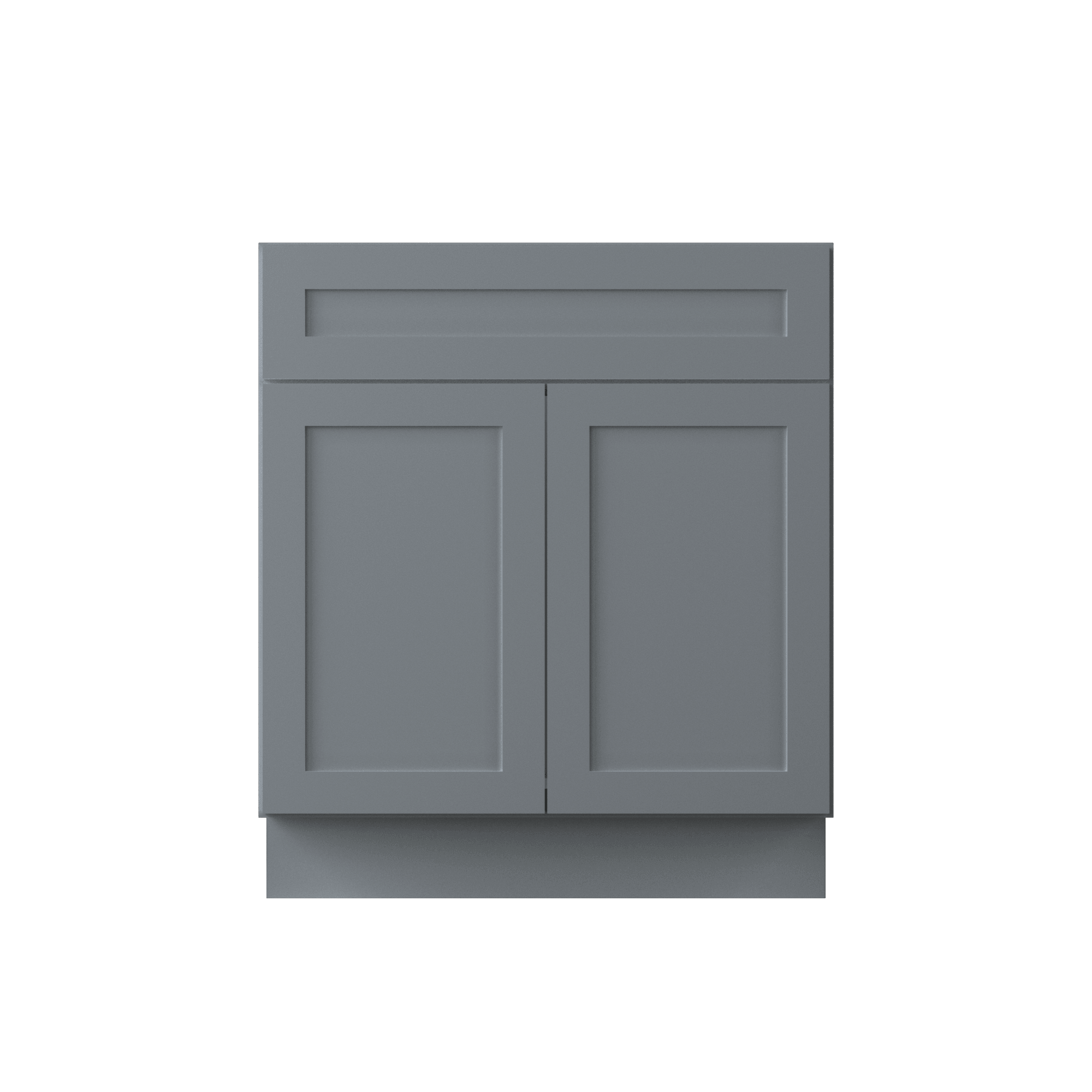 Sink Base Kitchen Cabinet SB30 Colonial Gray LessCare 30 in. width 34.5 in. height 24 in. depth