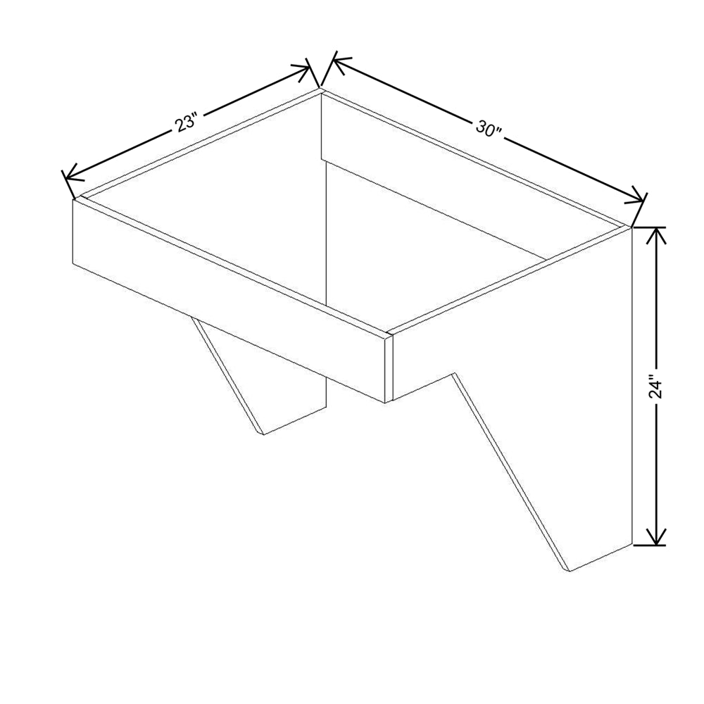 CNC Luxor 5-Piece White 30" W Removable Sink Insert