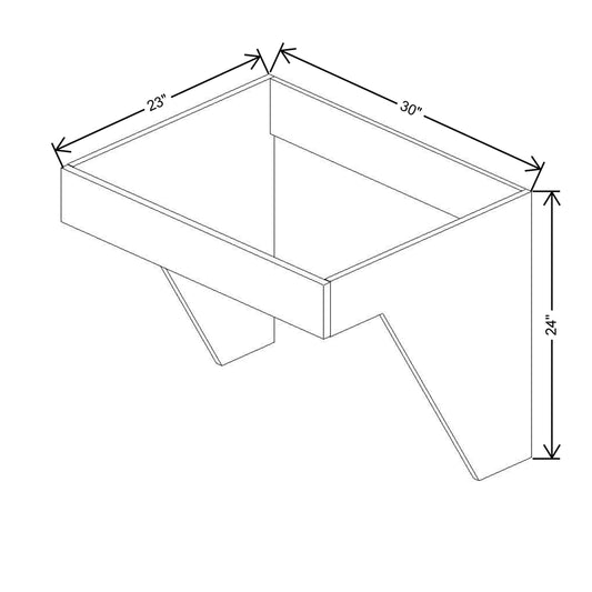 CNC Luxor White 30" W Removable Sink Insert
