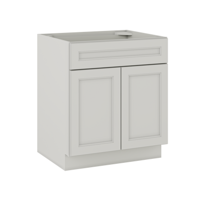 Sink Base Kitchen Cabinet SB30 Milan Pearl LessCare 30 in. width 34.5 in. height 24 in. depth