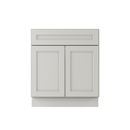 Sink Base Kitchen Cabinet SB30 Milan Pearl LessCare 30 in. width 34.5 in. height 24 in. depth