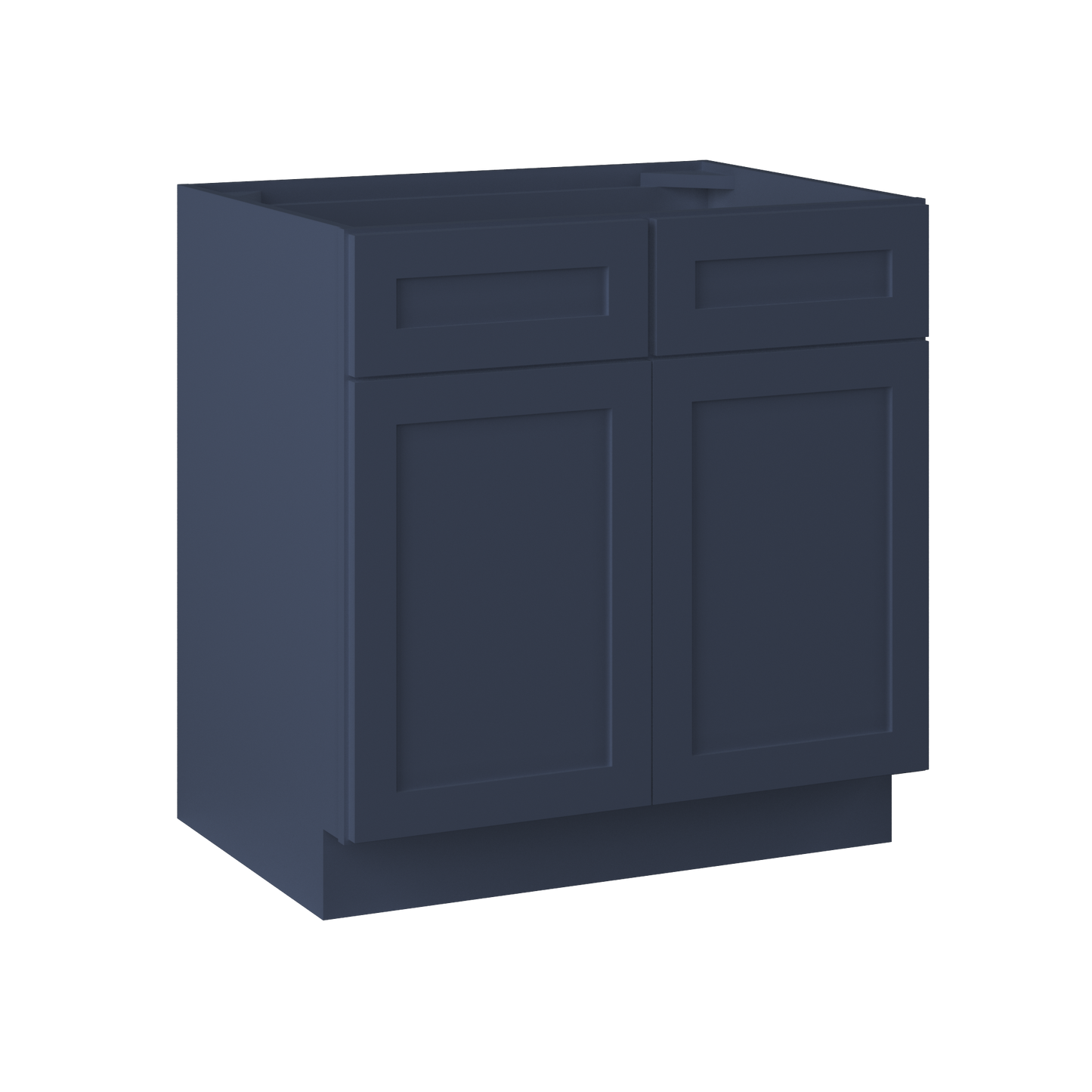 Sink Base Kitchen Cabinet SB33 Danbury Blue LessCare 33 in. width 34.5 in. height 24 in. depth