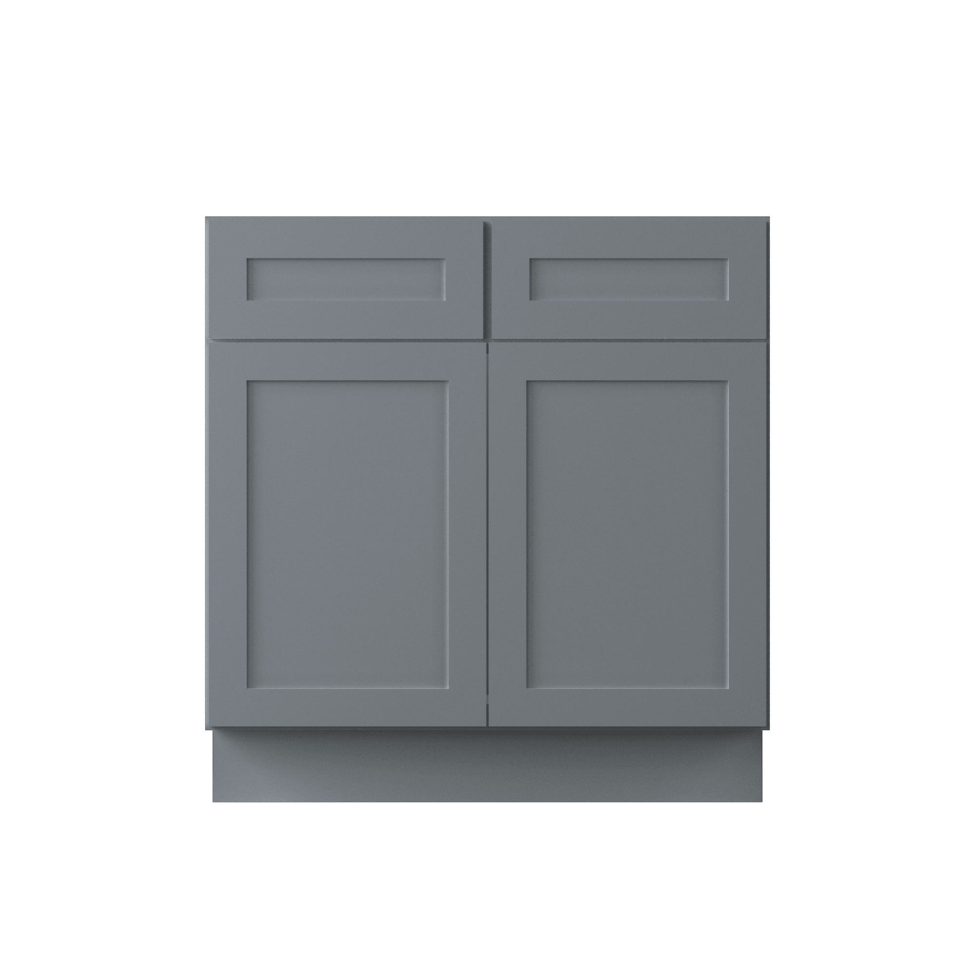 Sink Base Kitchen Cabinet SB33 Colonial Gray LessCare 33 in. width 34.5 in. height 24 in. depth