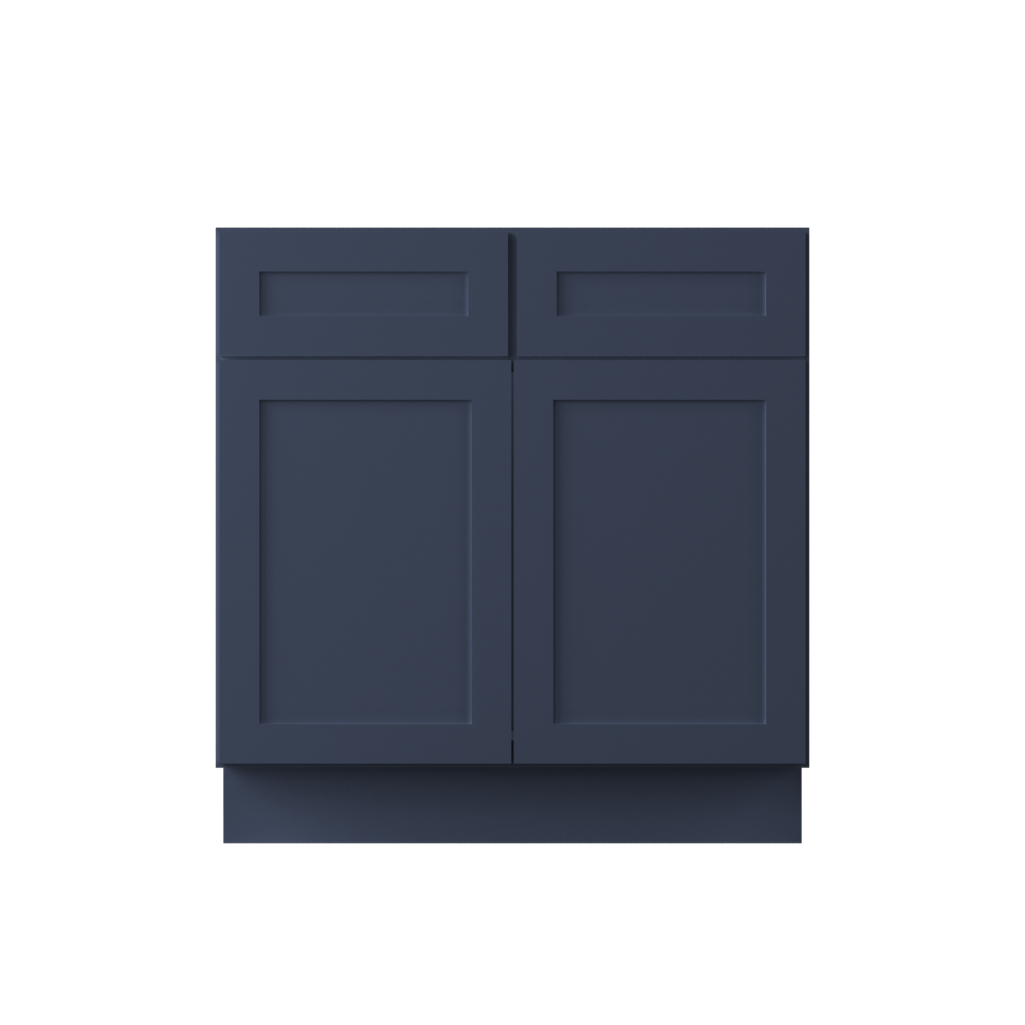 Sink Base Kitchen Cabinet SB33 Danbury Blue LessCare 33 in. width 34.5 in. height 24 in. depth