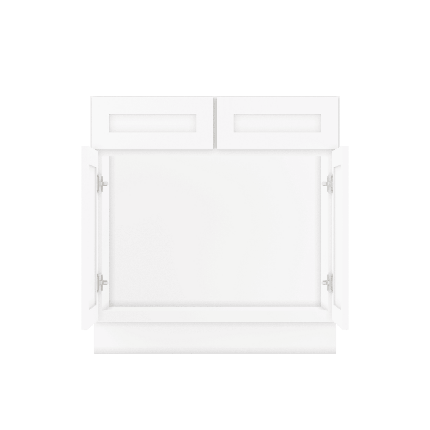 Sink Base Kitchen Cabinet SB33 Alpina White LessCare 33 in. width 34.5 in. height 24 in. depth