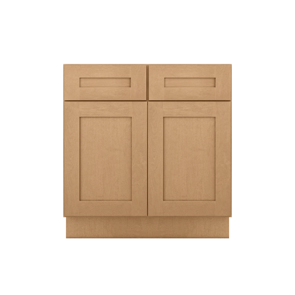 Sink Base Kitchen Cabinet SB33 Shaker Toffee LessCare 33 in. width 34.5 in. height 24 in. depth