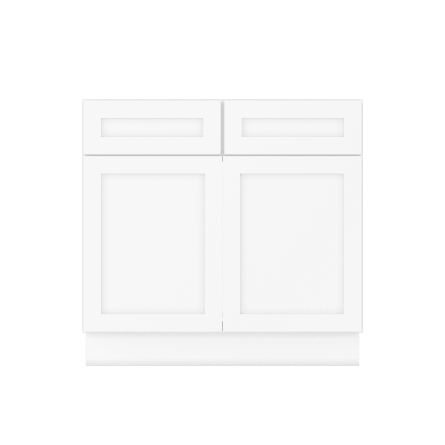 Sink Base Kitchen Cabinet SB36 Alpina White LessCare 36 in. width 34.5 in. height 24 in. depth