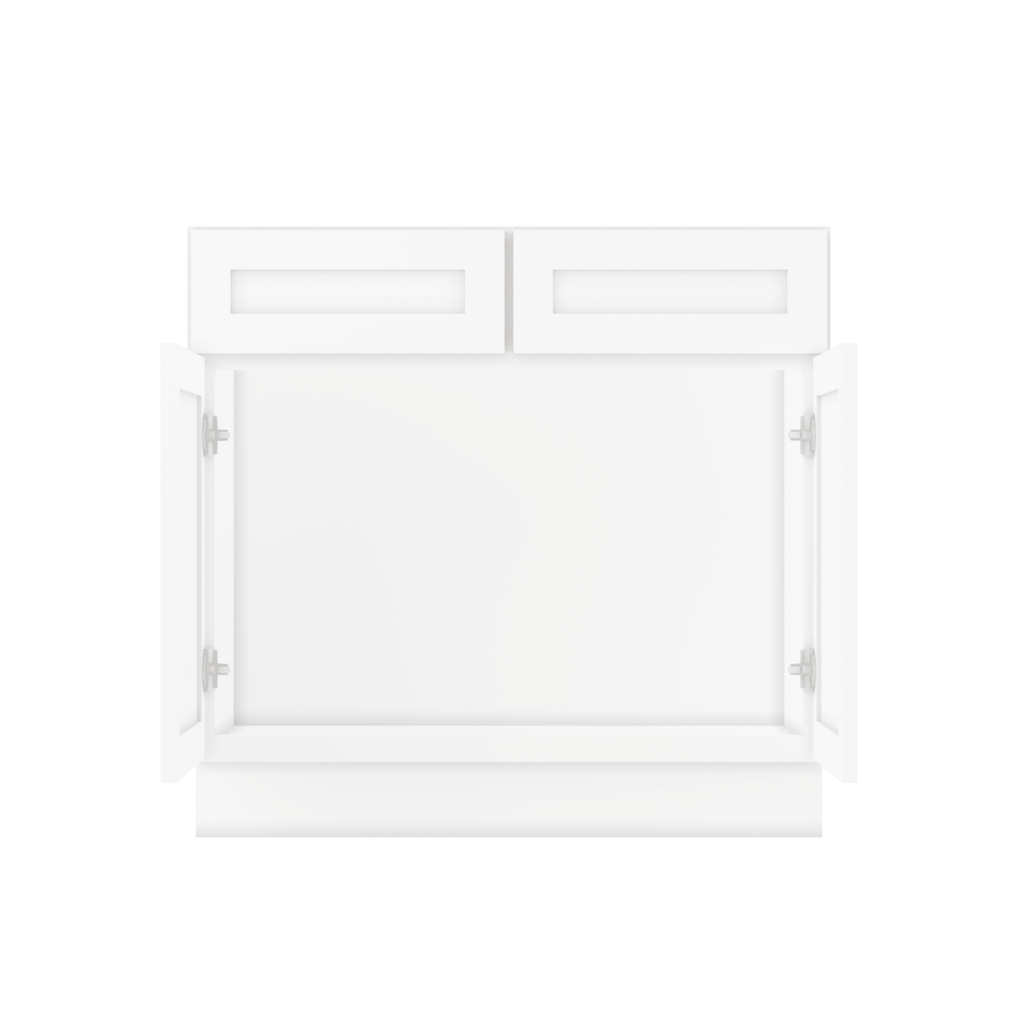 Sink Base Kitchen Cabinet SB36 Alpina White LessCare 36 in. width 34.5 in. height 24 in. depth