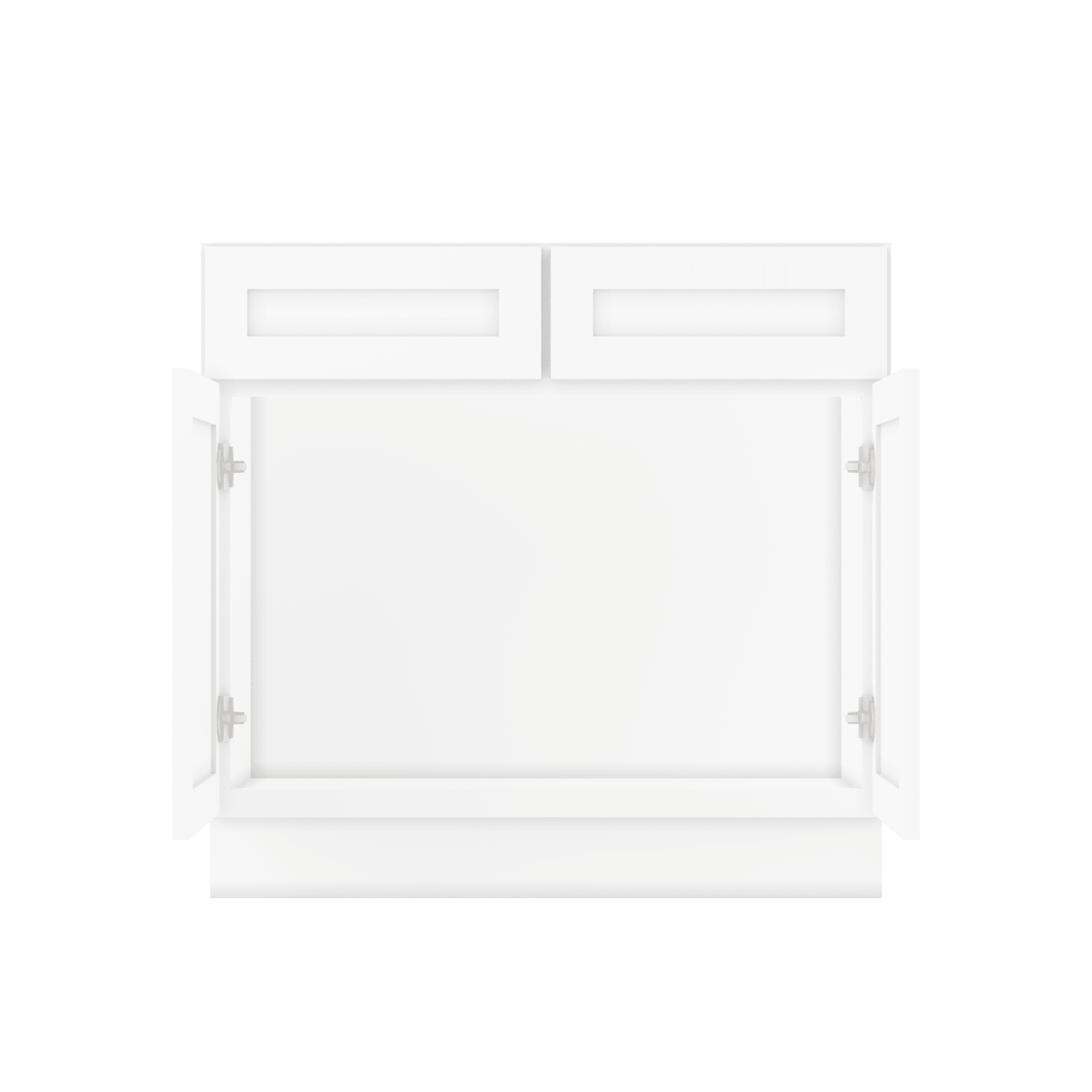 Sink Base Kitchen Cabinet SB36 Alpina White LessCare 36 in. width 34.5 in. height 24 in. depth