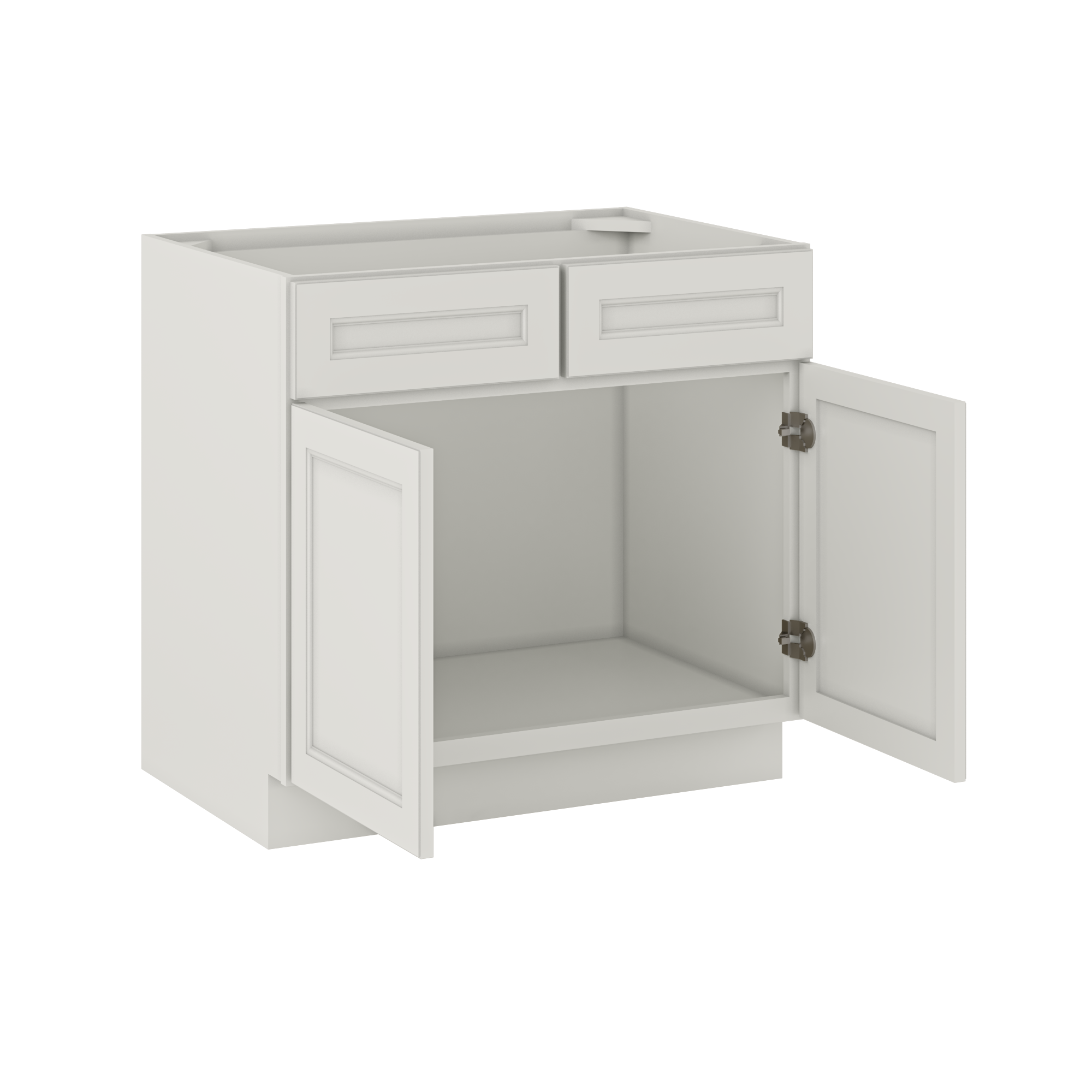 Sink Base Kitchen Cabinet SB36 Milan Pearl 36 in. width 34.5 in. height 24 in. depth