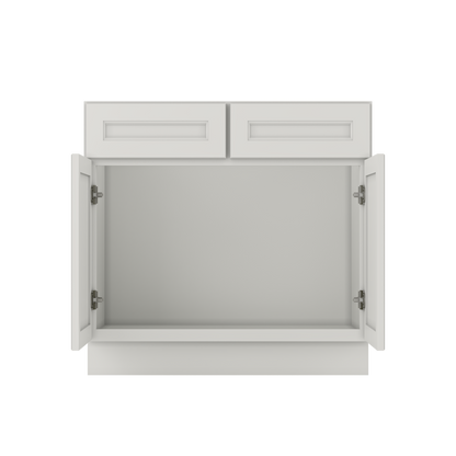 Sink Base Kitchen Cabinet SB36 Milan Pearl 36 in. width 34.5 in. height 24 in. depth