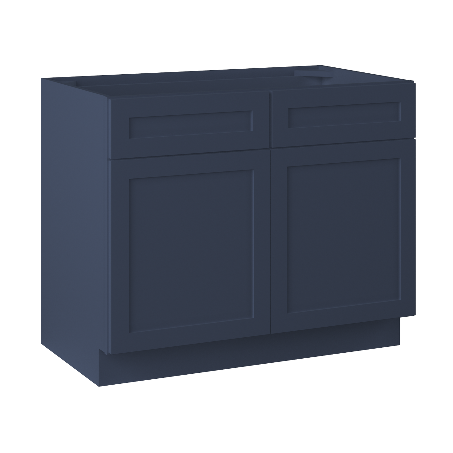 Sink Base Kitchen Cabinet SB42 Danbury Blue LessCare 42 in. width 34.5 in. height 24 in. depth