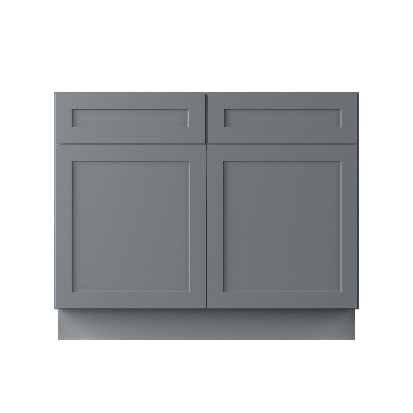 Sink Base Kitchen Cabinet SB42 Colonial Gray LessCare 42 in. width 34.5 in. height 24 in. depth