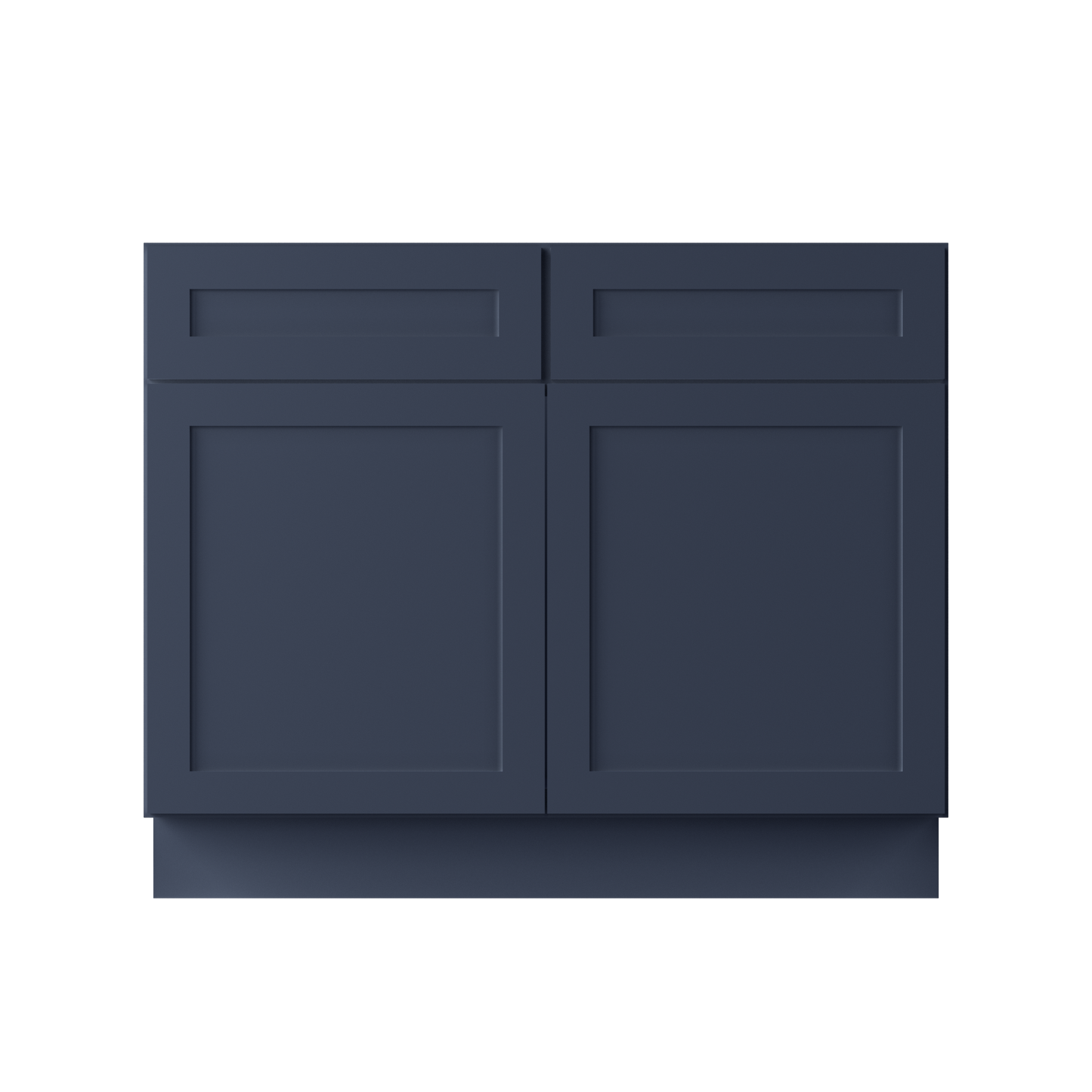 Sink Base Kitchen Cabinet SB42 Danbury Blue LessCare 42 in. width 34.5 in. height 24 in. depth