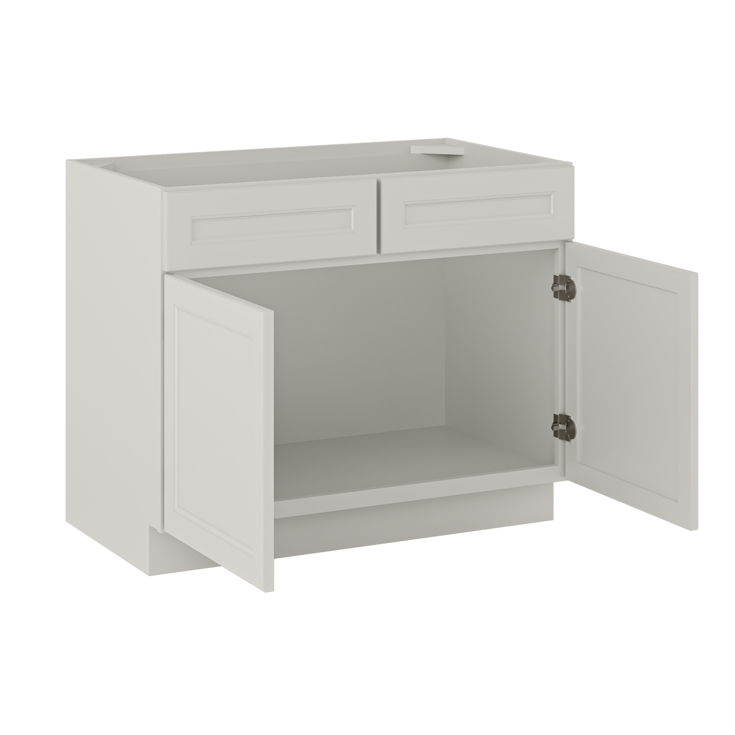 Sink Base Kitchen Cabinet SB42 Milan Pearl 42 in. width 34.5 in. height 24 in. depth