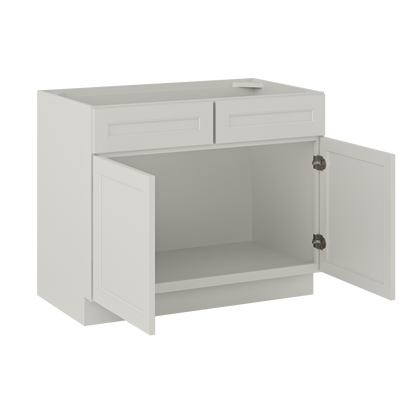 Sink Base Kitchen Cabinet SB42 Milan Pearl 42 in. width 34.5 in. height 24 in. depth