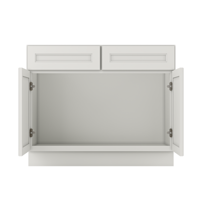 Sink Base Kitchen Cabinet SB42 Milan Pearl 42 in. width 34.5 in. height 24 in. depth