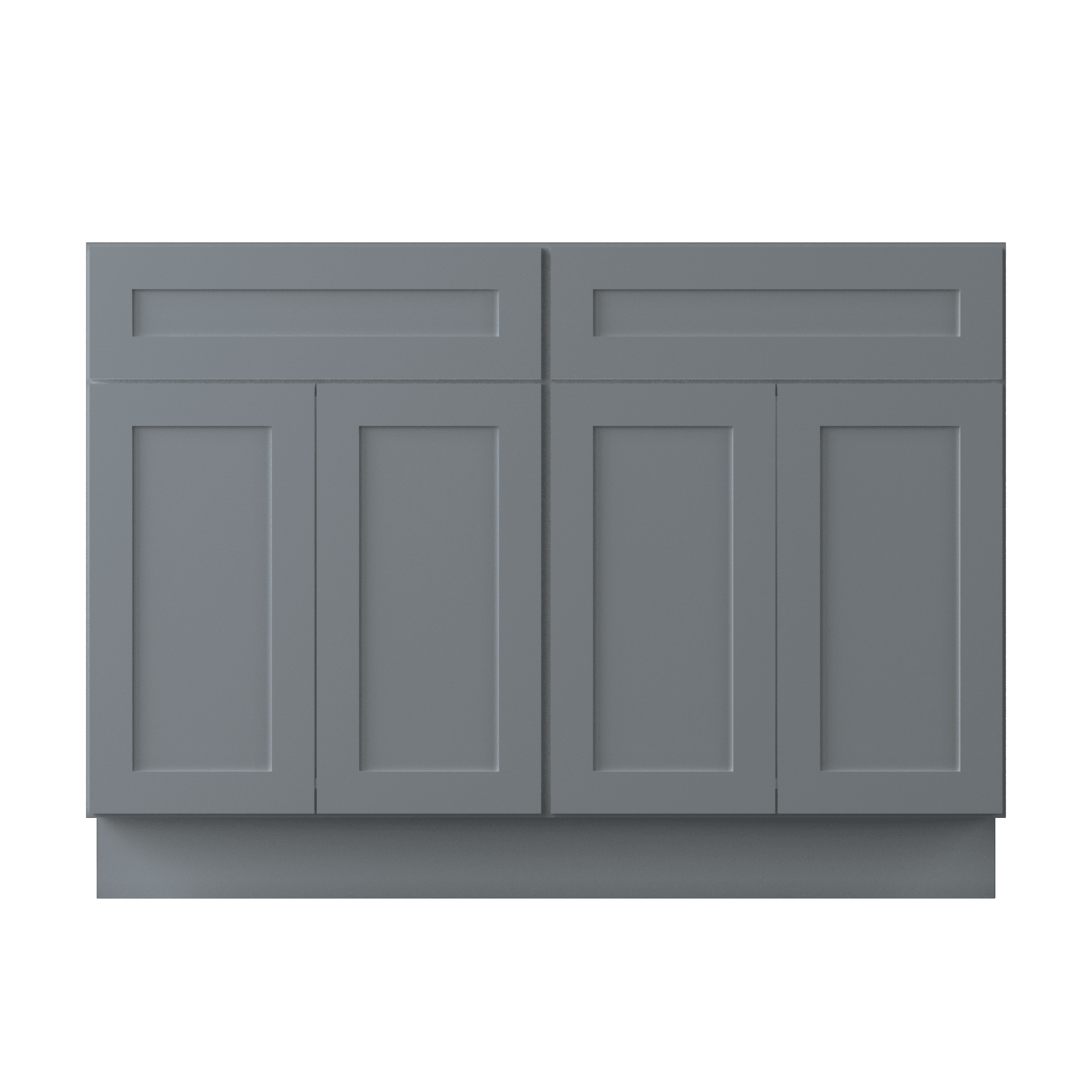 Sink Base Kitchen Cabinet SB48 Colonial Gray LessCare 48 in. width 34.5 in. height 24 in. depth