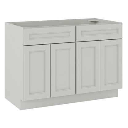 Sink Base Kitchen Cabinet SB48 Milan Pearl 48 in. width 34.5 in. height 24 in. depth