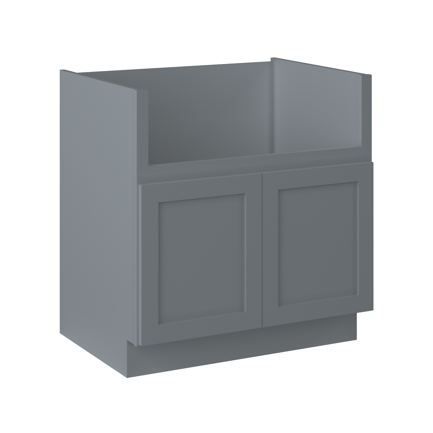 Farmhouse Sink Base Cabinet SBF33 Colonial Gray LessCare 33 in. width