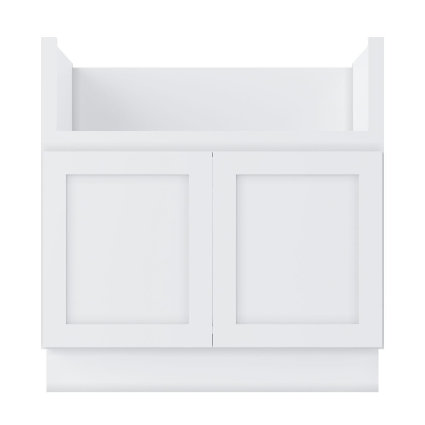 Farmhouse Sink Base Cabinet SBF33 Alpina White LessCare 33 in. width