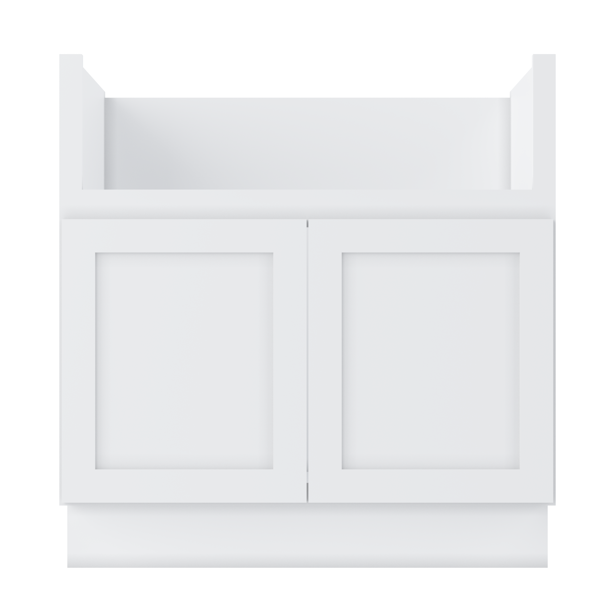 Farmhouse Sink Base Cabinet SBF33 Alpina White LessCare 33 in. width