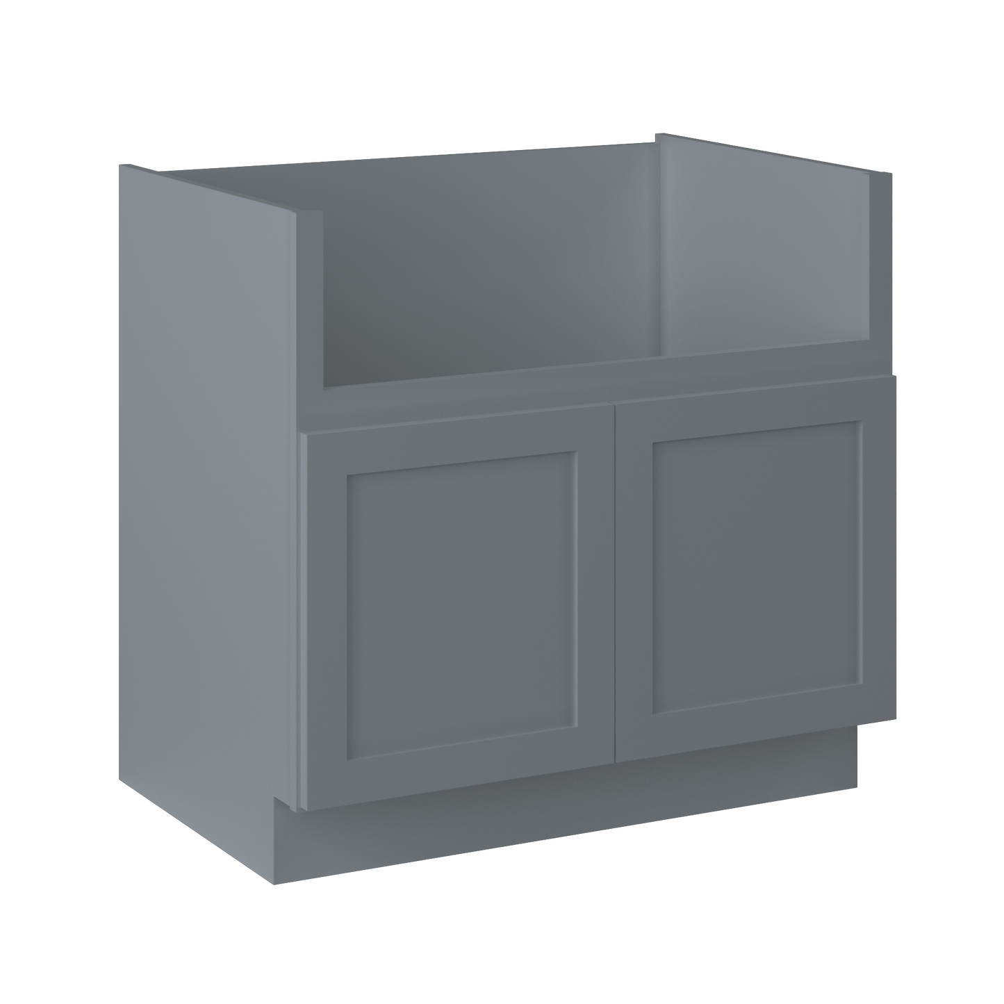 Farmhouse Sink Base Cabinet SBF36 Colonial Gray LessCare 36 in. width