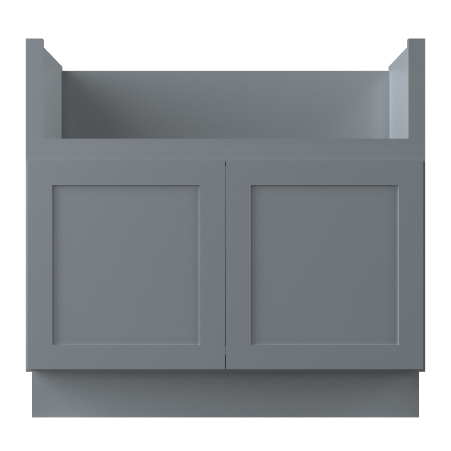 Farmhouse Sink Base Cabinet SBF36 Colonial Gray LessCare 36 in. width