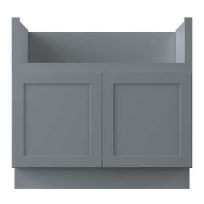 Farmhouse Sink Base Cabinet SBF36 Colonial Gray LessCare 36 in. width