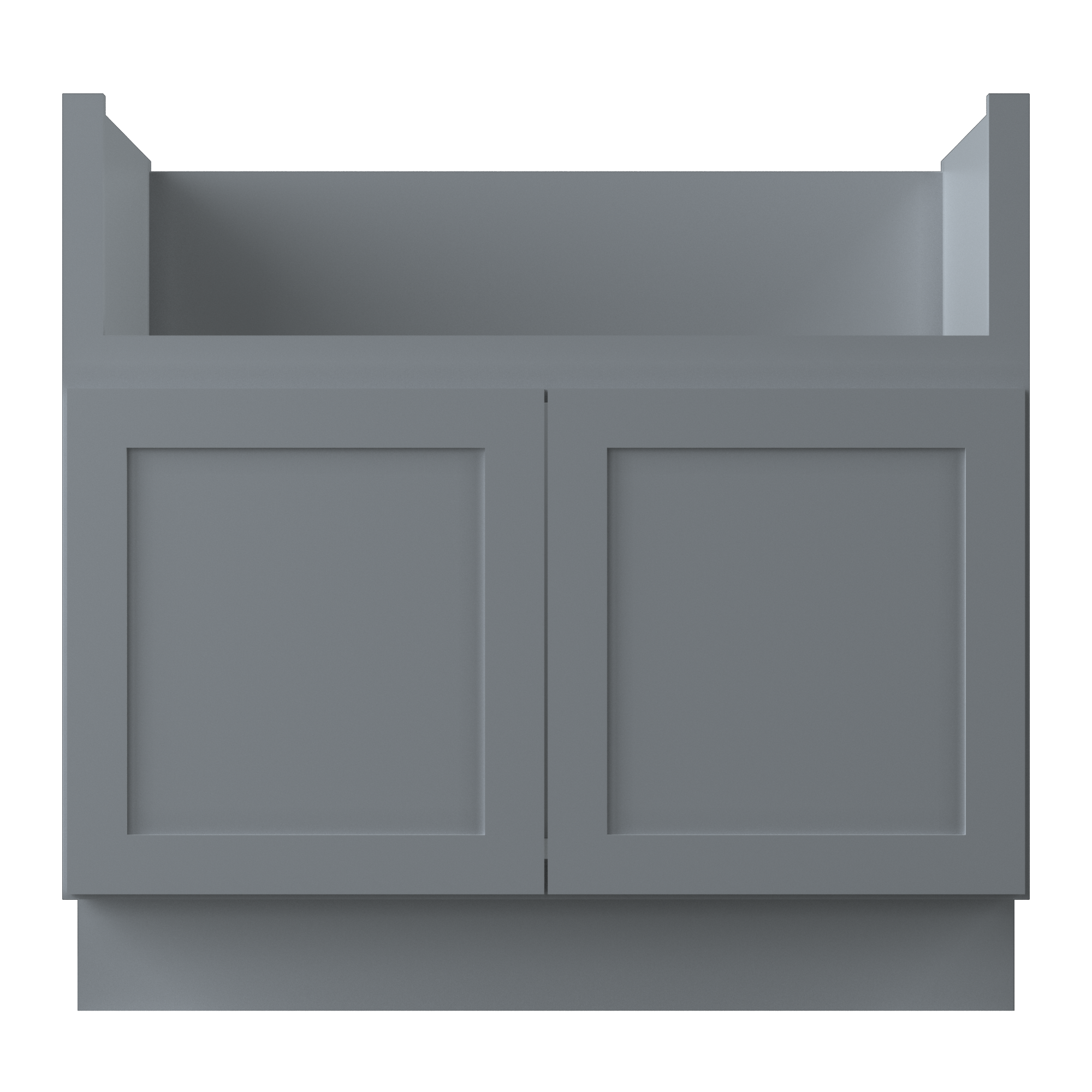 Farmhouse Sink Base Cabinet SBF36 Colonial Gray LessCare 36 in. width