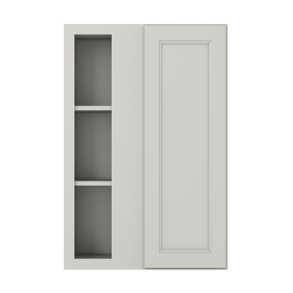 Square Corner Wall Blind Reversible Kitchen Cabinet SC2436 Milan Pearl 24 in. width 36 in. height 12 in. depth