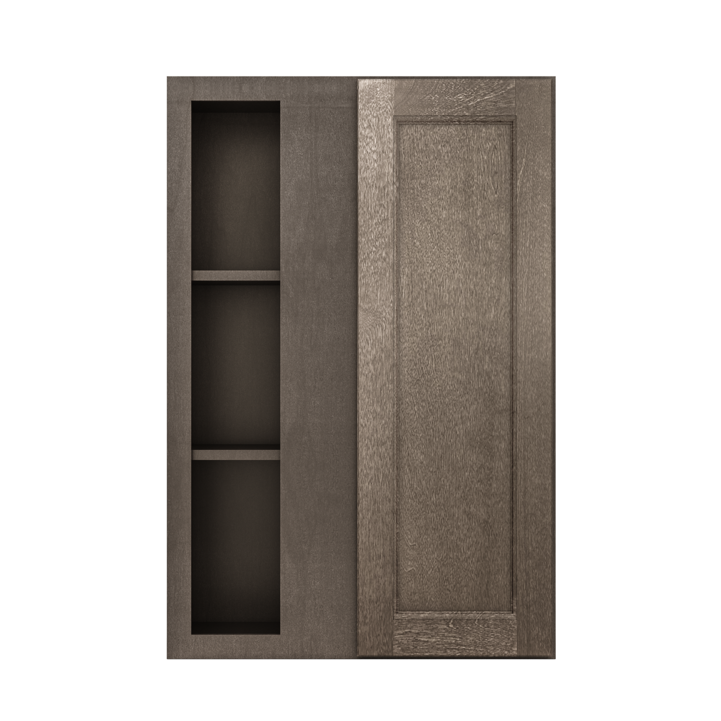 Square Corner Wall Blind Reversible Kitchen Cabinet SC2436 Milan Slate 24 in. width 36 in. height 12 in. depth