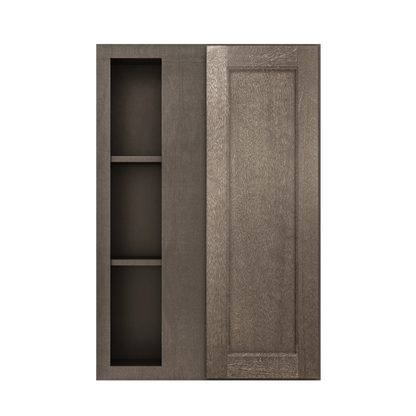 Square Corner Wall Blind Reversible Kitchen Cabinet SC2436 Milan Slate 24 in. width 36 in. height 12 in. depth