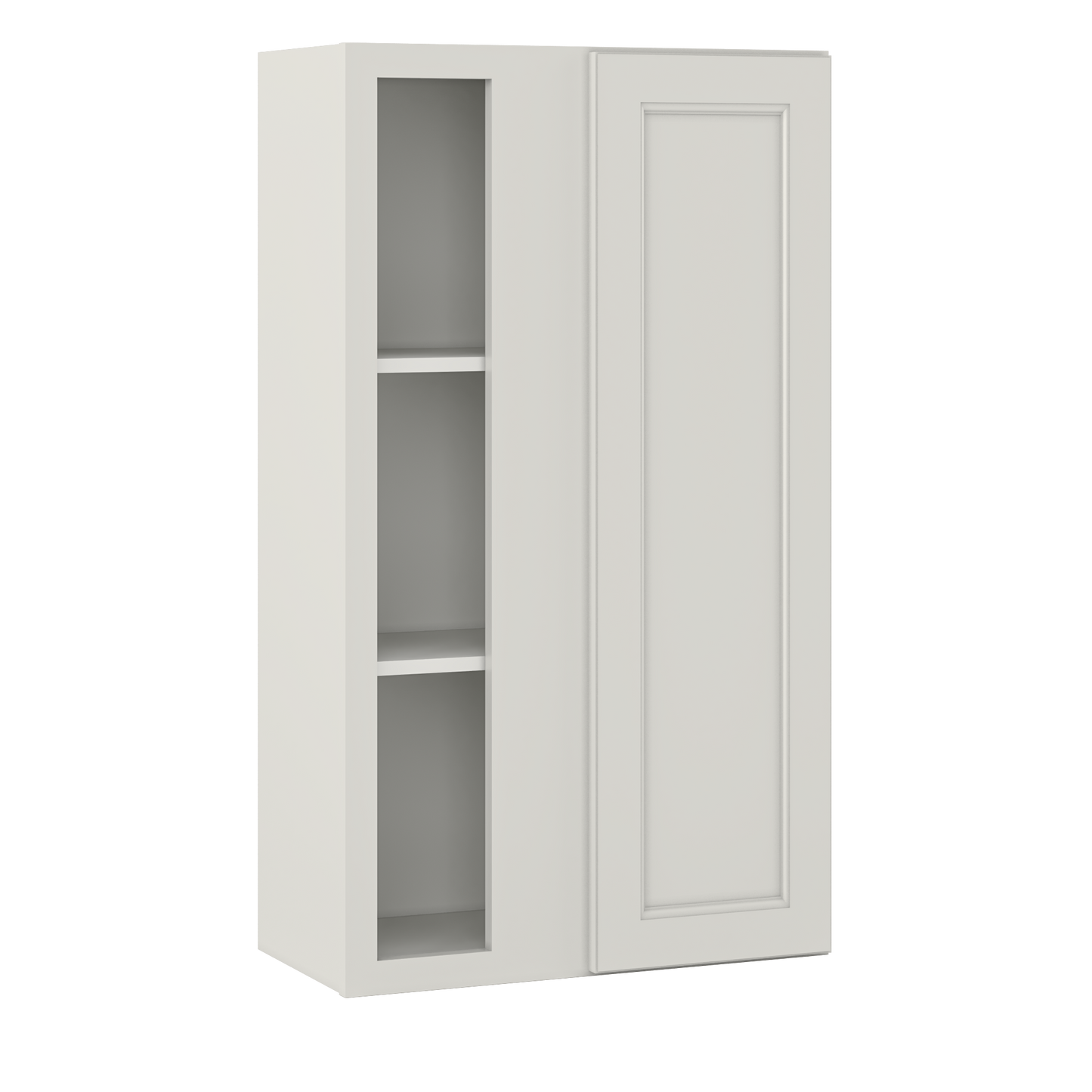 Square Corner Wall Blind Reversible Kitchen Cabinet SC2442 Milan Pearl 24 in. width 42 in. height 12 in. depth