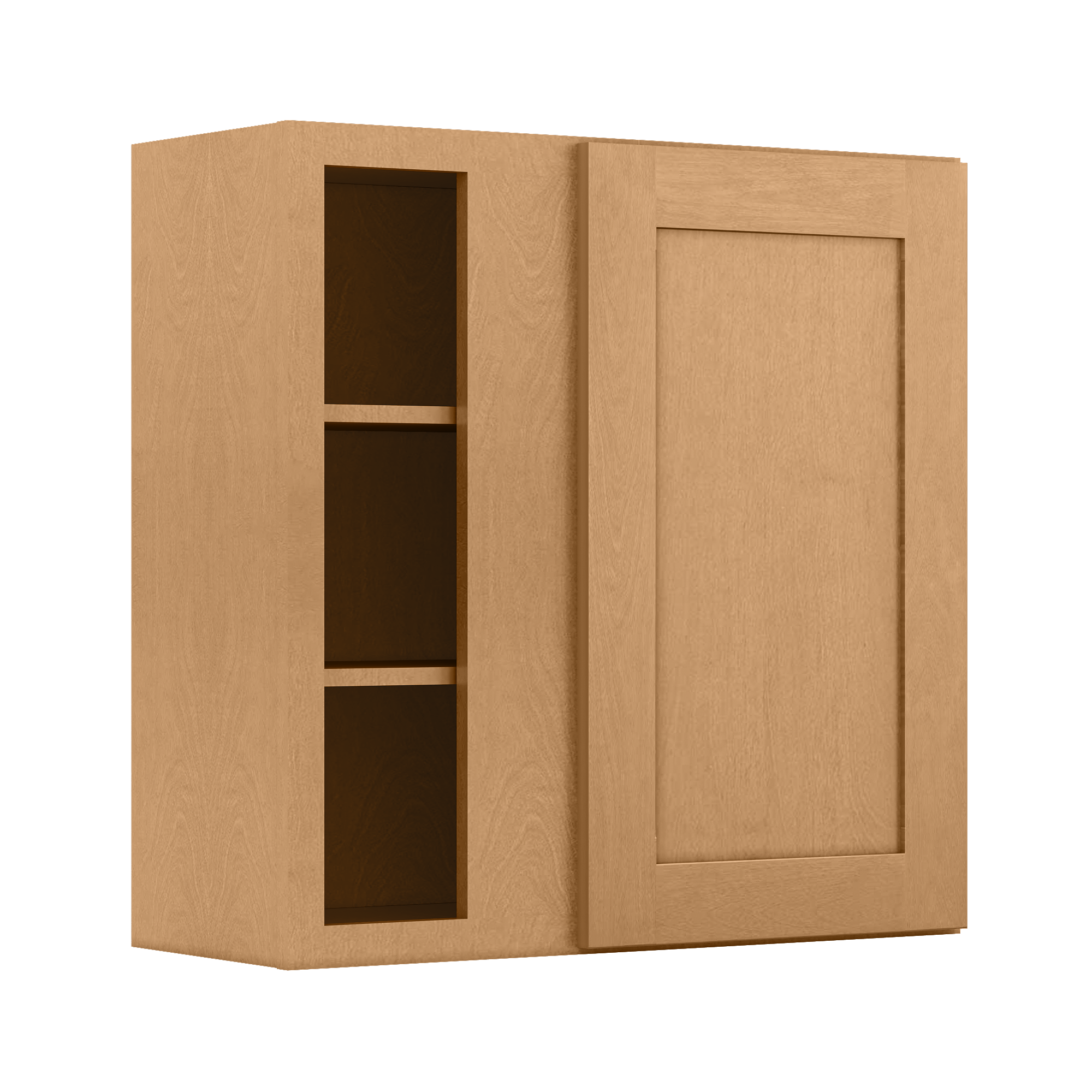 Square Corner Wall Blind Reversible Kitchen Cabinet SC3030 Shaker Toffee LessCare 30 in. width 30 in. height 12 in. depth