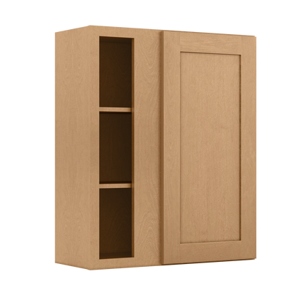 Square Corner Wall Blind Reversible Kitchen Cabinet SC3036 Shaker Toffee LessCare 30 in. width 36 in. height 12 in. depth