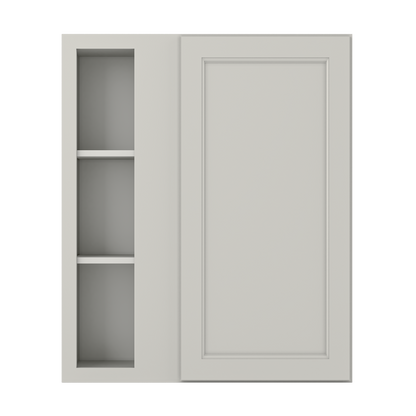 Square Corner Wall Blind Reversible Kitchen Cabinet SC3036 Milan Pearl 30 in. width 36 in. height 12 in. depth