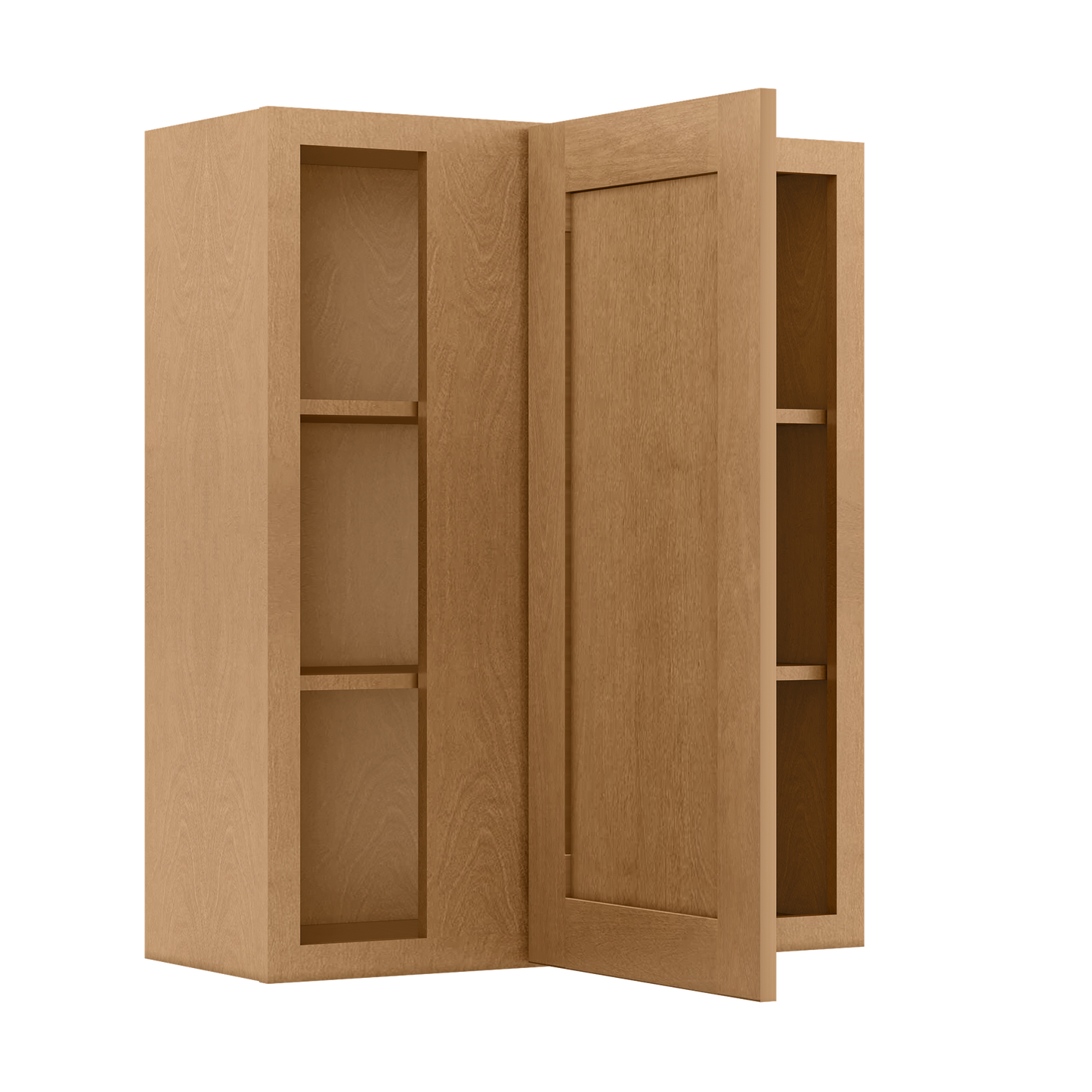 Square Corner Wall Blind Reversible Kitchen Cabinet SC3036 Shaker Toffee LessCare 30 in. width 36 in. height 12 in. depth