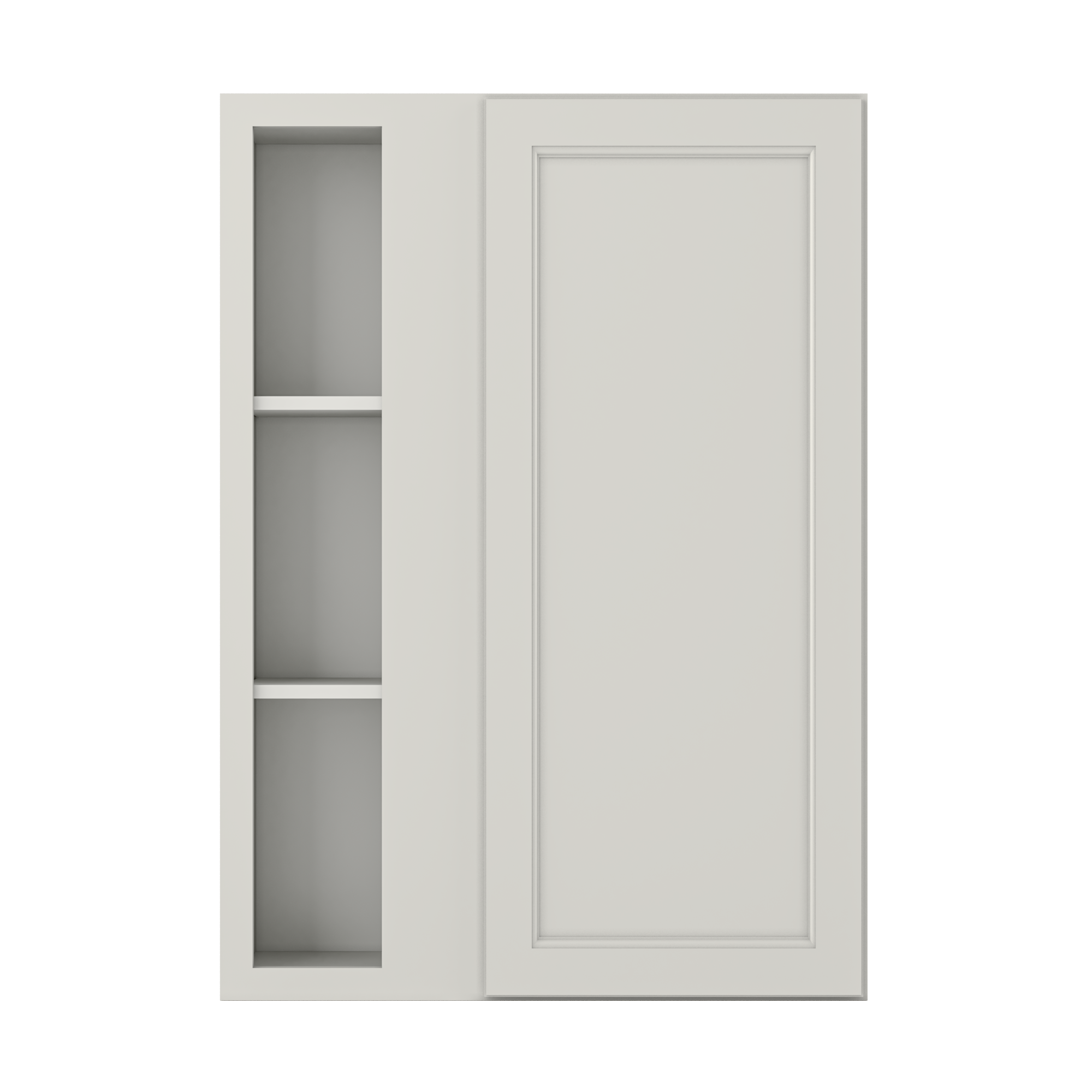 Square Corner Wall Blind Reversible Kitchen Cabinet SC3042 Milan Pearl30 in. width 42 in. height 12 in. depth