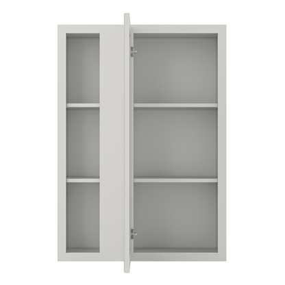 Square Corner Wall Blind Reversible Kitchen Cabinet SC3042 Milan Pearl30 in. width 42 in. height 12 in. depth