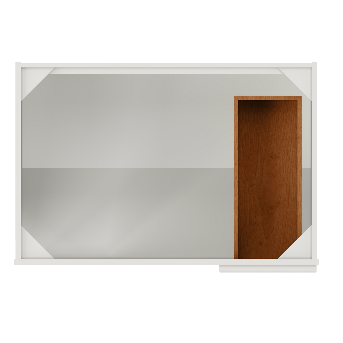 Blind Corner Base Kitchen Cabinet SCB36 Milan Pearl 36 in. width 34.5 in. height 24 in. depth