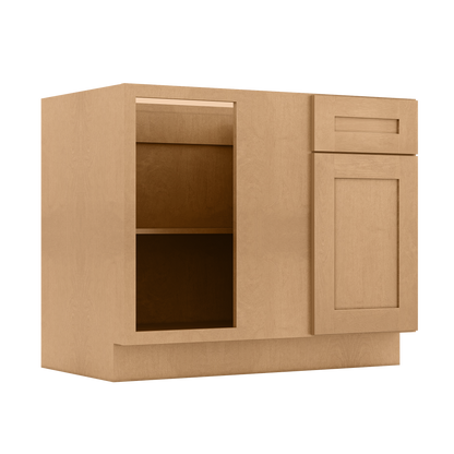 Blind Corner Base Kitchen Cabinet SCB42 Shaker Toffee 42 in. width 34.5 in. height 24 in. depth