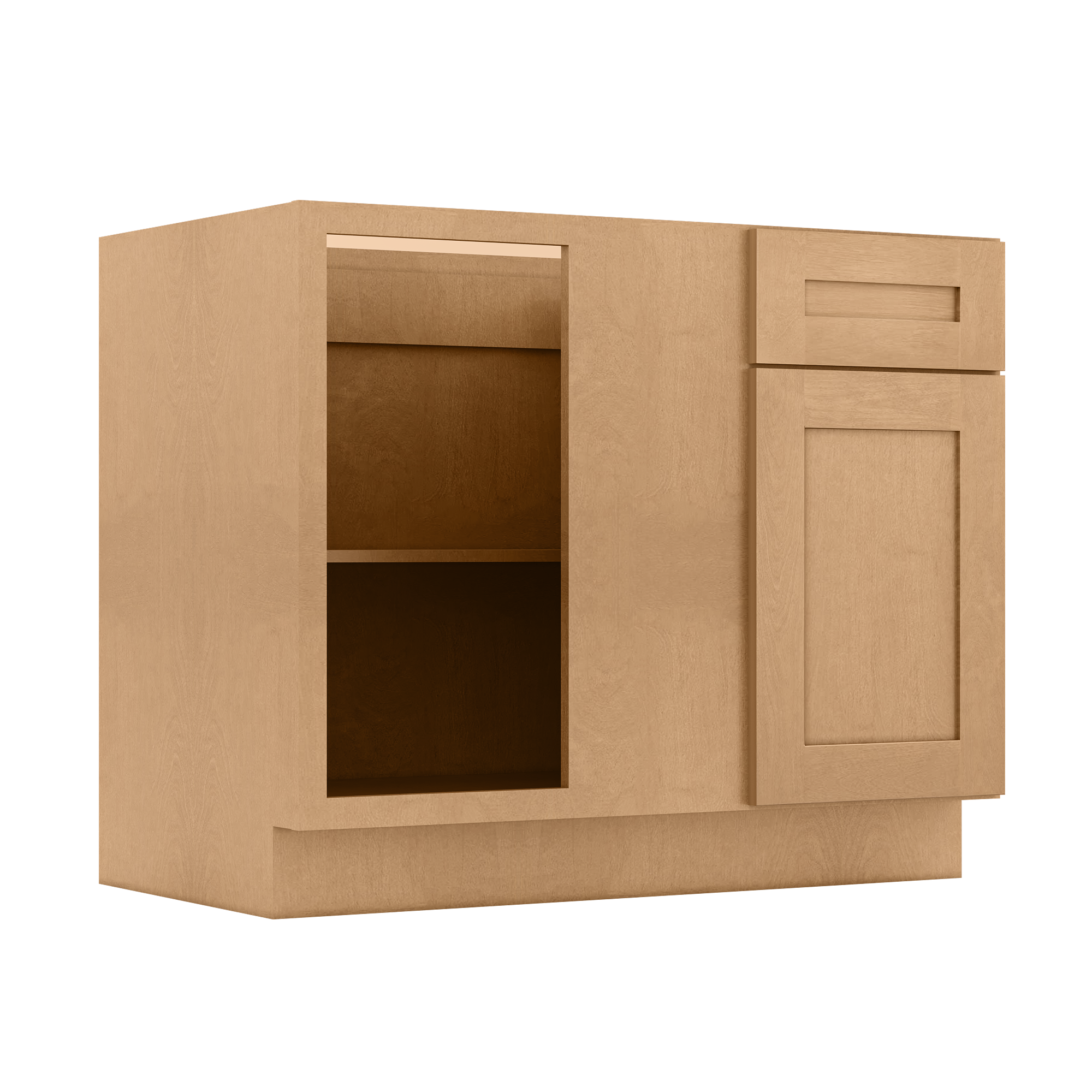 Blind Corner Base Kitchen Cabinet SCB42 Shaker Toffee 42 in. width 34.5 in. height 24 in. depth