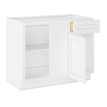 Blind Corner Base Kitchen Cabinet SCB42 Alpina White LessCare 42 in. width 34.5 in. height 24 in. depth