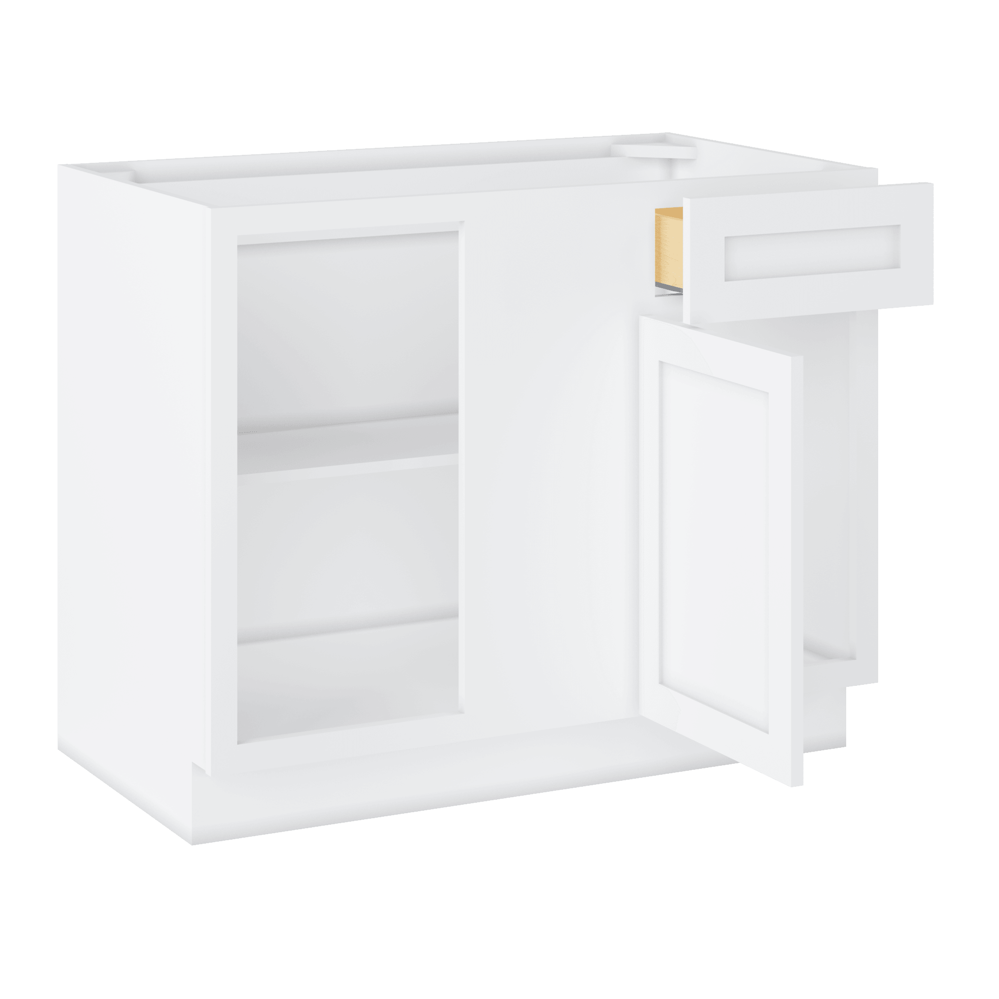 Blind Corner Base Kitchen Cabinet SCB42 Alpina White LessCare 42 in. width 34.5 in. height 24 in. depth