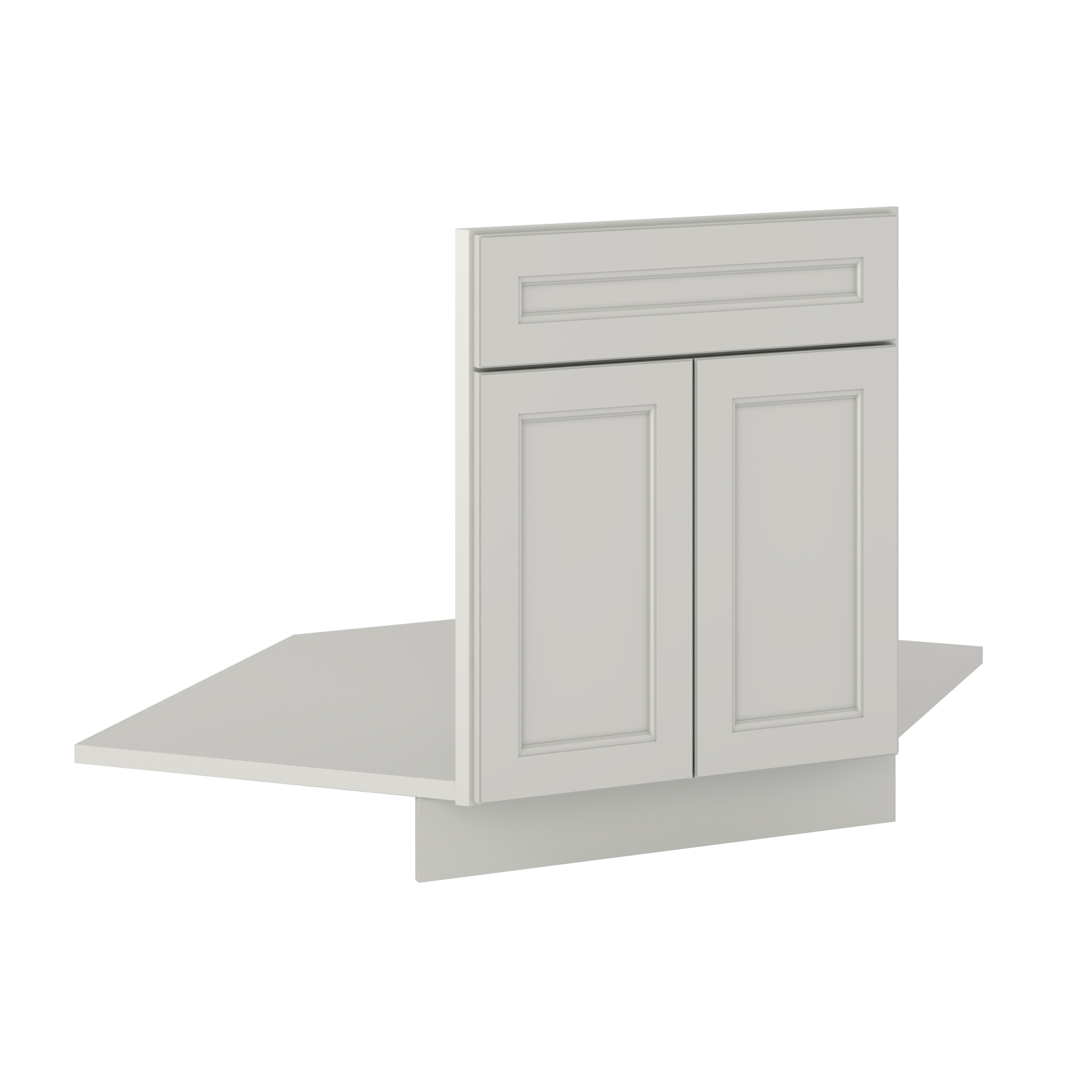 Sink Front Corner Base Kitchen Cabinet SFC42 Milan Pearl 34.5 in. height 42 in. depth