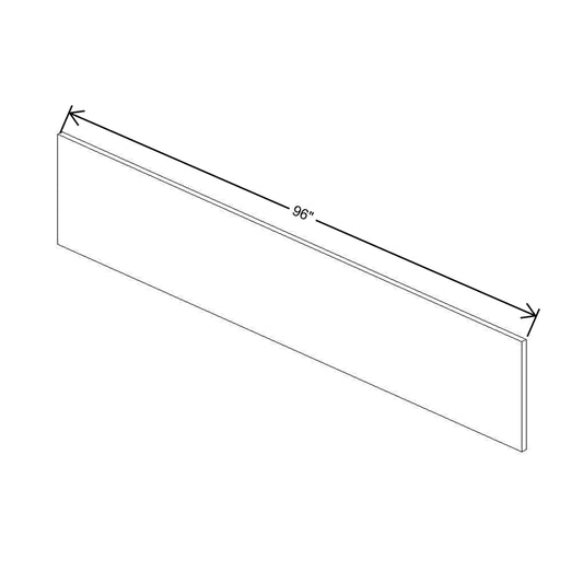 CNC Luxor 5-Piece White 96" W X 4 1/2" H Toe Kick