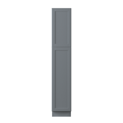 Utility Kitchen Cabinet U1584 Colonial Gray LessCare 15 in. width 84 in. height 24 in. depth